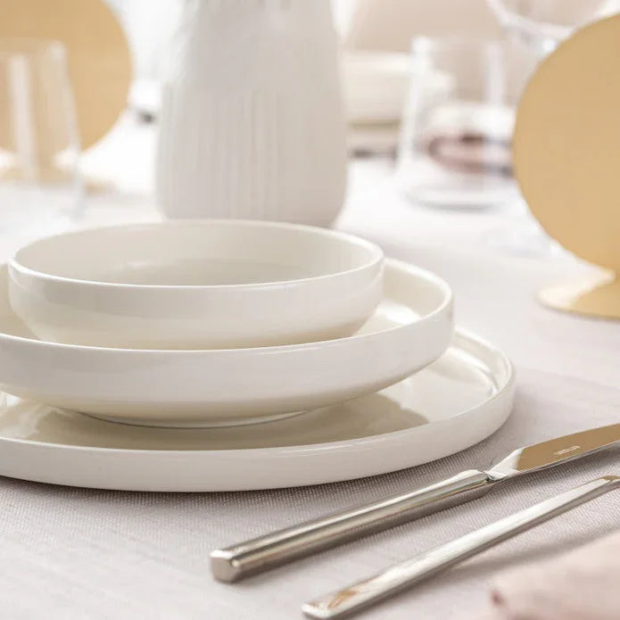 Istanbul Porcelain Akis 18 Piece Dinner Set for 6 People - Emsan Jordan