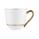 Istanbul Porcelain Semin 2-Person Double Coffee Cup Set Gold 140 ml - Emsan Jordan