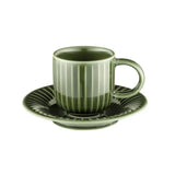 Istanbul Porcelain Lev 6-Person Coffee Cup Set Green 90 ml - Emsan Jordan