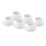 Istanbul Porcelain İzel 6-Piece Coffee Cup Set 90 ml - Emsan Jordan