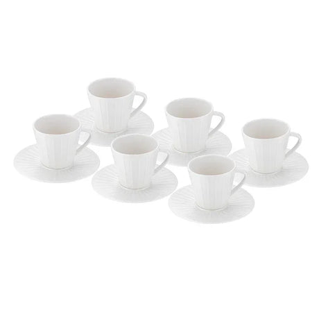 Istanbul Porcelain İzel 6-Piece Coffee Cup Set 90 ml - Emsan Jordan