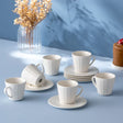 Istanbul Porcelain İzel 6-Piece Coffee Cup Set 90 ml - Emsan Jordan