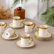 Istanbul Porcelain Asude 6-Person Coffee Cup Set 90 ml - Emsan Jordan