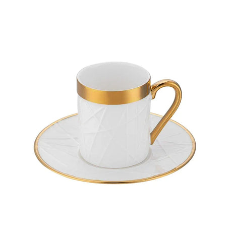 Istanbul Porcelain Buse 6-Piece Coffee Cup Set 90 ml - Emsan Jordan
