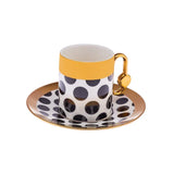 Istanbul Porcelain Dide 6-Person Coffee Cup Set 90 ml - Emsan Jordan