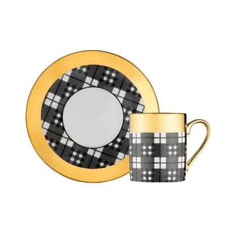 Istanbul Porcelain Deren 6-Piece Coffee Cup Set 90 ml - Emsan Jordan