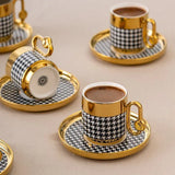 Istanbul Porcelain Hüma 6-Piece Coffee Cup Set 90 ml - Emsan Jordan