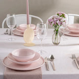 Istanbul Porcelain Sara 18-Piece 6-Person Dinner Set Pink - Emsan Jordan