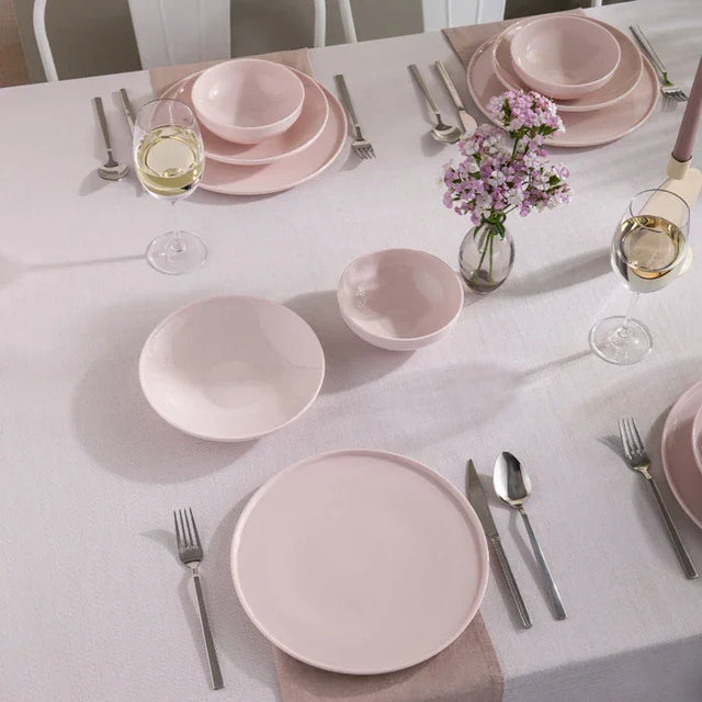 Istanbul Porcelain Sara 18-Piece 6-Person Dinner Set Pink - Emsan Jordan