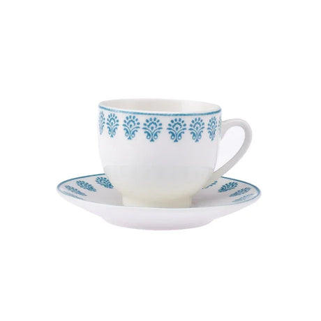 Emsan Sierra New Bone 2-Person Coffee Cup Set 90 ml Blue - Emsan Jordan