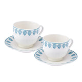 Emsan Sierra New Bone 2-Person Coffee Cup Set 90 ml Blue - Emsan Jordan
