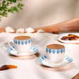 Emsan Sierra New Bone 2-Person Coffee Cup Set 90 ml Blue - Emsan Jordan