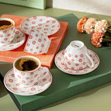 Emsan Nuit New Bone 6-Person Coffee Cup Set 90 ml - Emsan Jordan