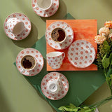 Emsan Nuit New Bone 6-Person Coffee Cup Set 90 ml - Emsan Jordan