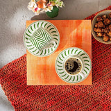 Emsan Albert New Bone 2-Person Coffee Cup Set 90 ml Green - Emsan Jordan