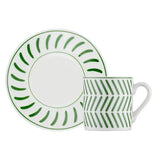 Emsan Albert New Bone 2-Person Coffee Cup Set 90 ml Green - Emsan Jordan
