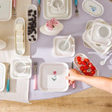 Emsan Viola 30-Piece Porcelain Breakfast Set for 6 People - Emsan Jordan