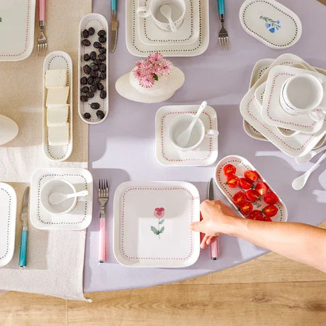 Emsan Viola 30-Piece Porcelain Breakfast Set for 6 People - Emsan Jordan