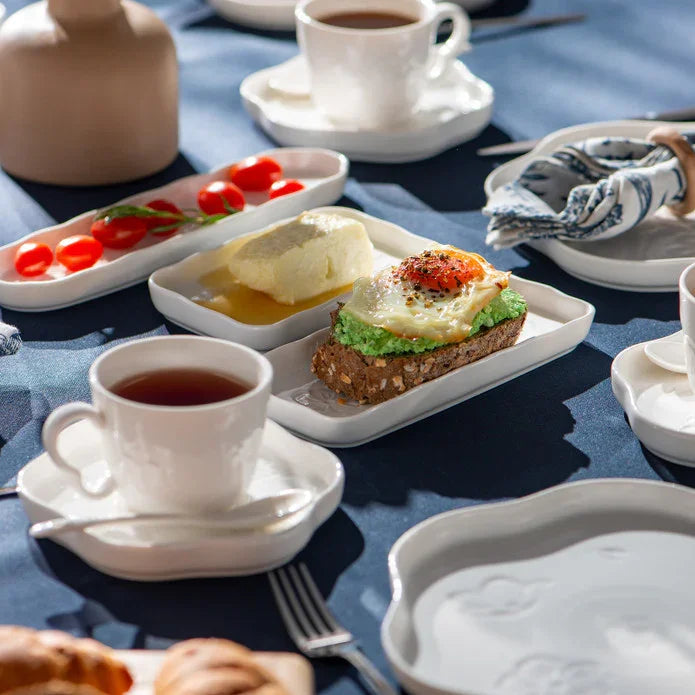 Emsan Florist 30-Piece Porcelain Breakfast Set for 6 People - Emsan Jordan