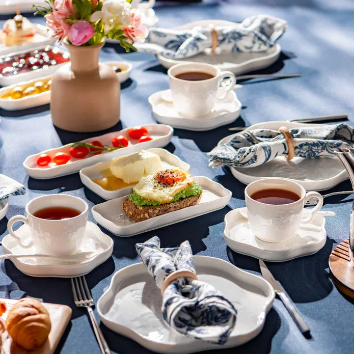 Emsan Florist 30-Piece Porcelain Breakfast Set for 6 People - Emsan Jordan