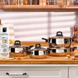 Emsan Aren 8-Piece Stainless Steel Cookware Set - Emsan Jordan