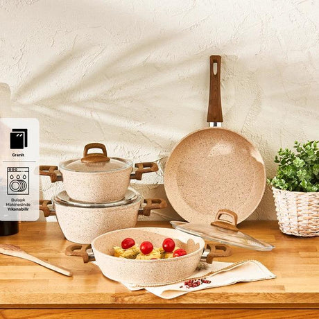 Emsan Royal Natural 7-Piece Cookware Set - Emsan Jordan