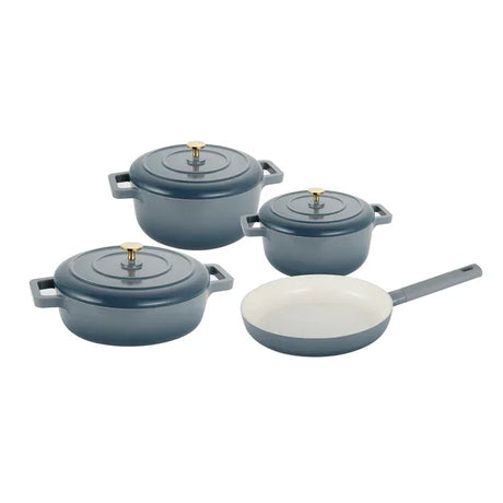 Emsan Blue Royal 7-Piece Pot Set - Emsan Jordan