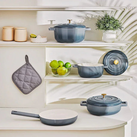 Emsan Blue Royal 7-Piece Pot Set - Emsan Jordan