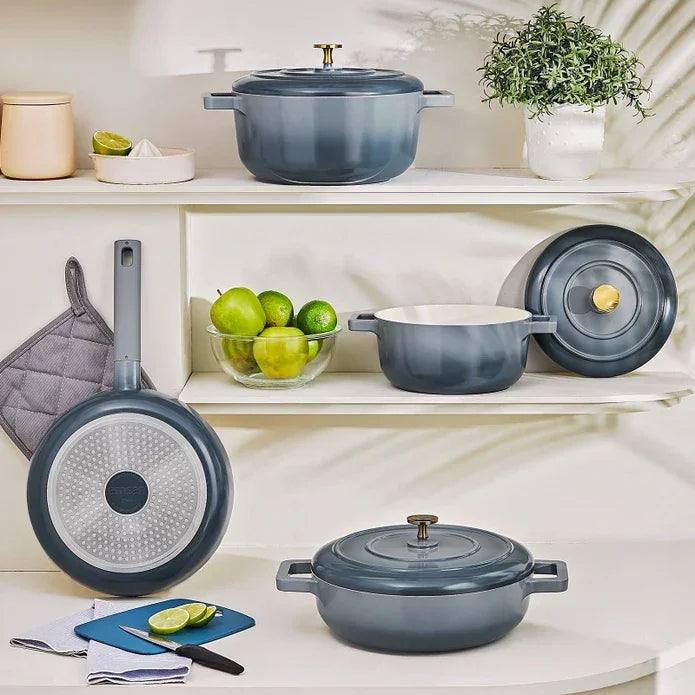 Emsan Blue Royal 7-Piece Pot Set - Emsan Jordan