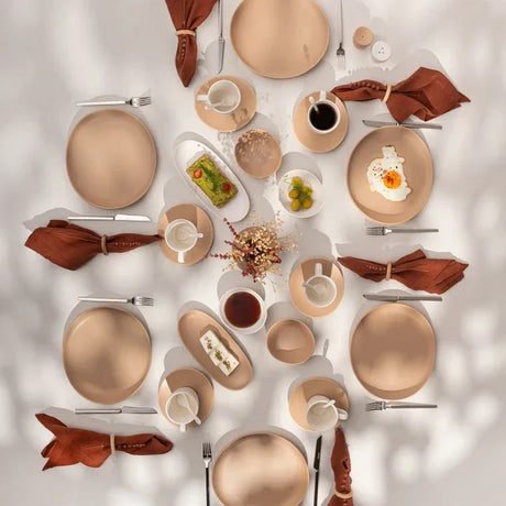 Istanbul Porcelain Belin 32-Piece Breakfast Set for 6 People - Emsan Jordan