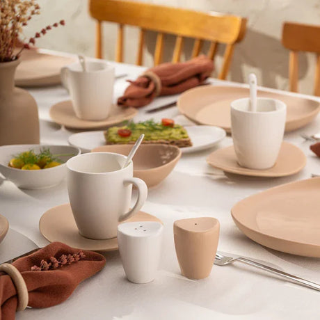 Istanbul Porcelain Belin 32-Piece Breakfast Set for 6 People - Emsan Jordan