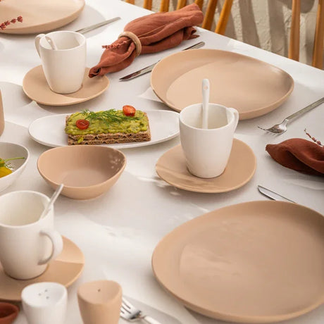 Istanbul Porcelain Belin 32-Piece Breakfast Set for 6 People - Emsan Jordan