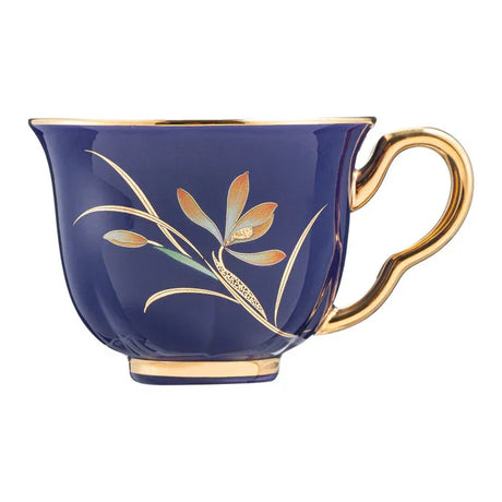 Istanbul Porcelain Berin 2-Person Coffee Cup Set Cobalt 90 ml - Emsan Jordan