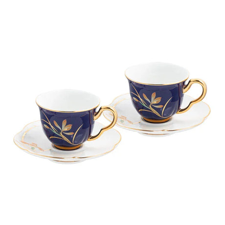 Istanbul Porcelain Berin 2-Person Coffee Cup Set Cobalt 90 ml - Emsan Jordan