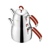 Emsan Mina Midi Size Teapot Set Red 0.75 - 2 Liters - Emsan Jordan