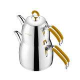 Emsan Mina Midi Teapot Set Yellow 0.75 – 2.0 Liters - Emsan Jordan