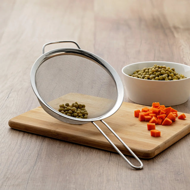 Emsan Steel Fine Mesh Strainer – Large - Emsan Jordan