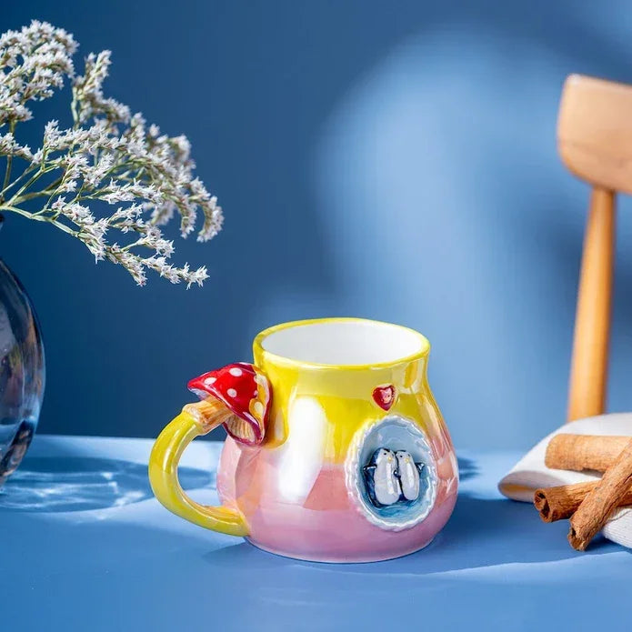 Istanbul Porcelain Penguin Mug 400 ML Pink - Emsan Jordan