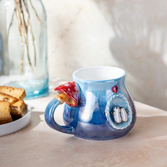 Istanbul Porcelain Penguin Mug 400 ML Navy Blue - Emsan Jordan