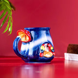 Istanbul Porcelain Tropical Mug 400 ML Navy Blue - Emsan Jordan
