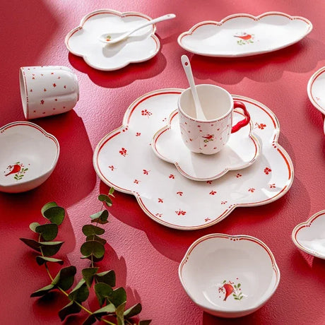 Emsan Myna Porcelain 32-Piece Breakfast Set for 6 People - Emsan Jordan