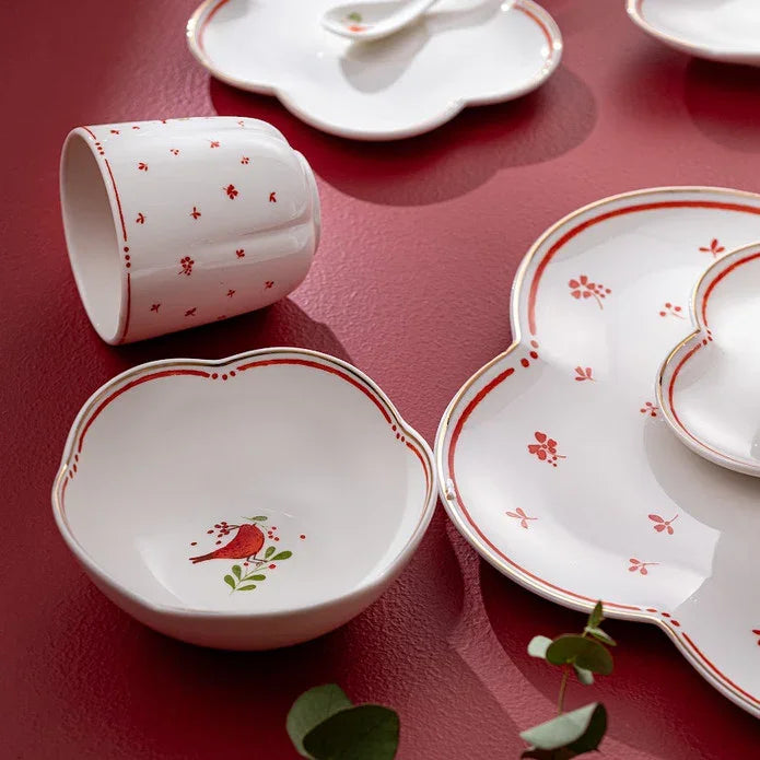 Emsan Myna Porcelain 32-Piece Breakfast Set for 6 People - Emsan Jordan