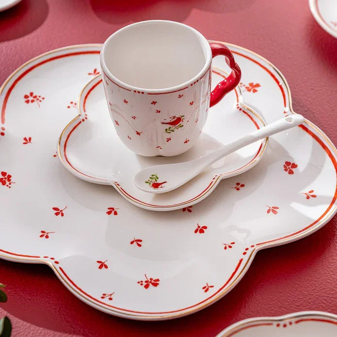 Emsan Myna Porcelain 32-Piece Breakfast Set for 6 People - Emsan Jordan