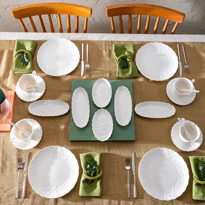 Emsan Rosy Porcelain 30-Piece Breakfast Set - Emsan Jordan