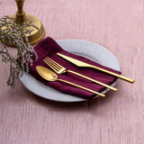 Emsan Alba 18-Piece Glossy Gold Dessert Boxed Fork Spoon Knife Set - Emsan Jordan