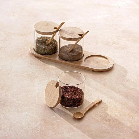 Emsan Lia 3-Piece Borosilicate Spice Set - Emsan Jordan