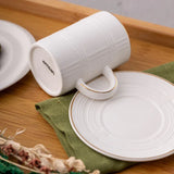 Emsan Ekose Pattern Double Coffee Cup 150 cc Gold - Emsan Jordan