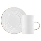 Emsan Ekose Pattern Double Coffee Cup 150 cc Gold - Emsan Jordan