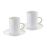 Emsan Double Line Pattern Double Coffee Cup 150 cc Gold - Emsan Jordan