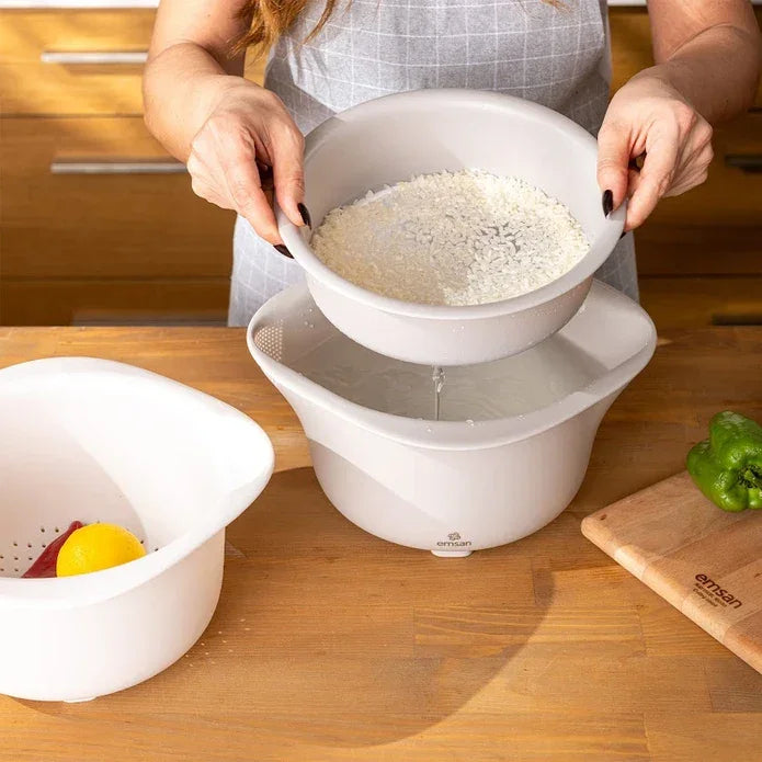 Emsan Soft 3-Piece Strainer Set - Emsan Jordan